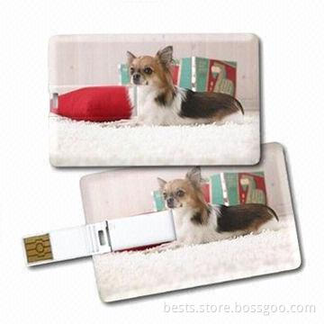1 to 64GB USB Flash with Credit Card Shape